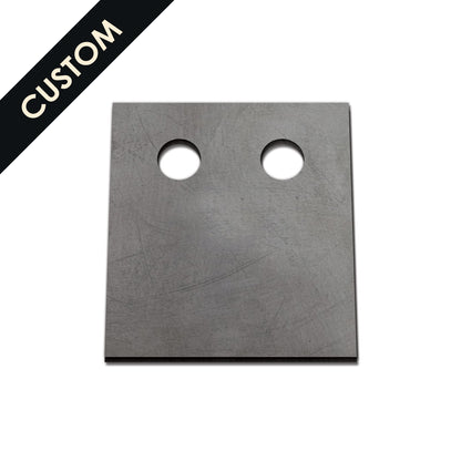 Mild Steel Custom Cleat with Custom Width/Height and Holes 1 -10mm Thickness