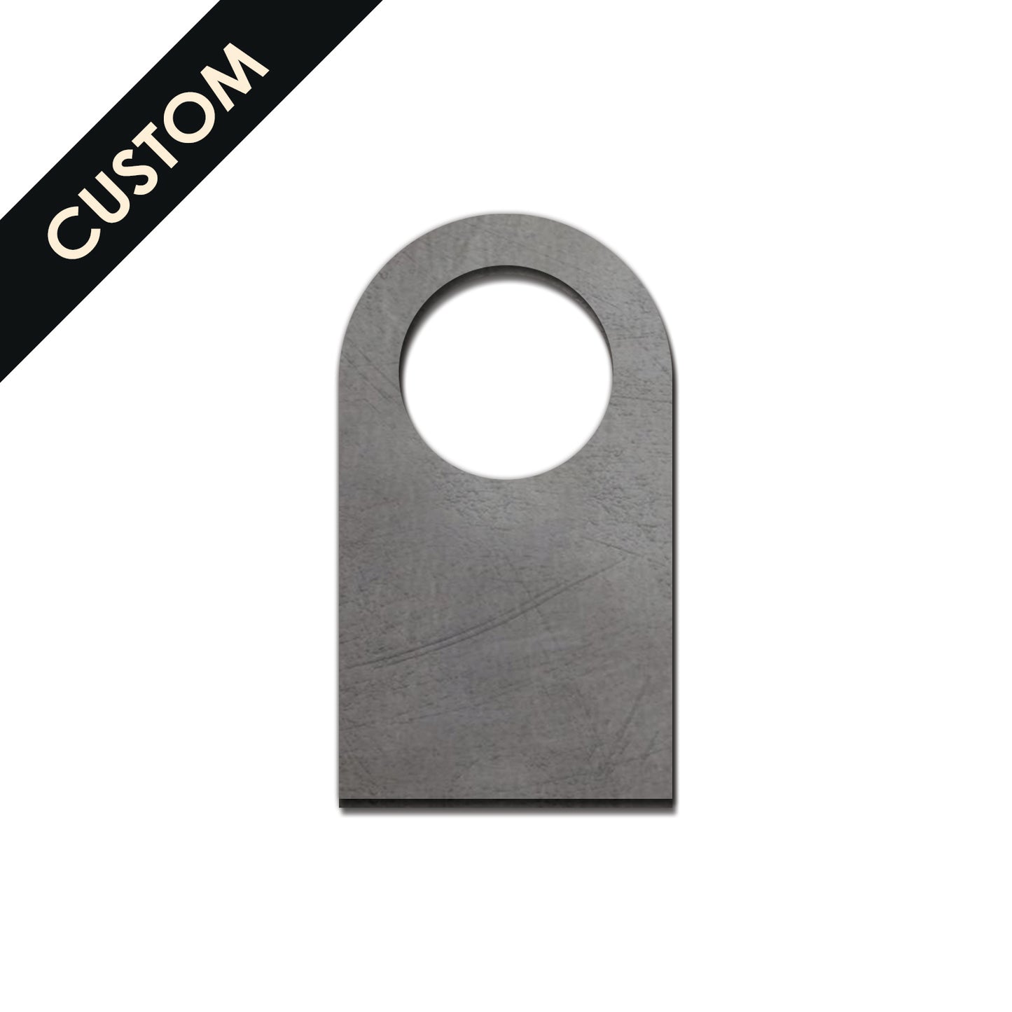 Mild Steel Fixing Lug with Custom Width/Height and Slot/Hole 1 -10mm Thickness
