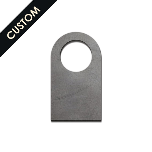 Mild Steel Fixing Lug with Custom Width/Height and Slot/Hole 1 -10mm Thickness