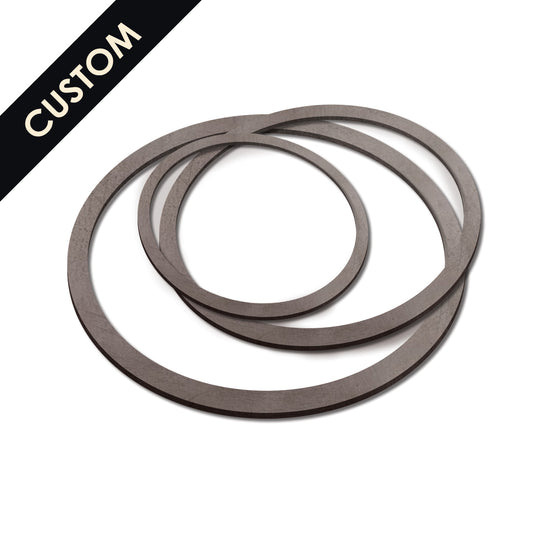 Mild Steel Ring Disc with Custom Inner/Outer Diameter 0.8-10mm Thickness