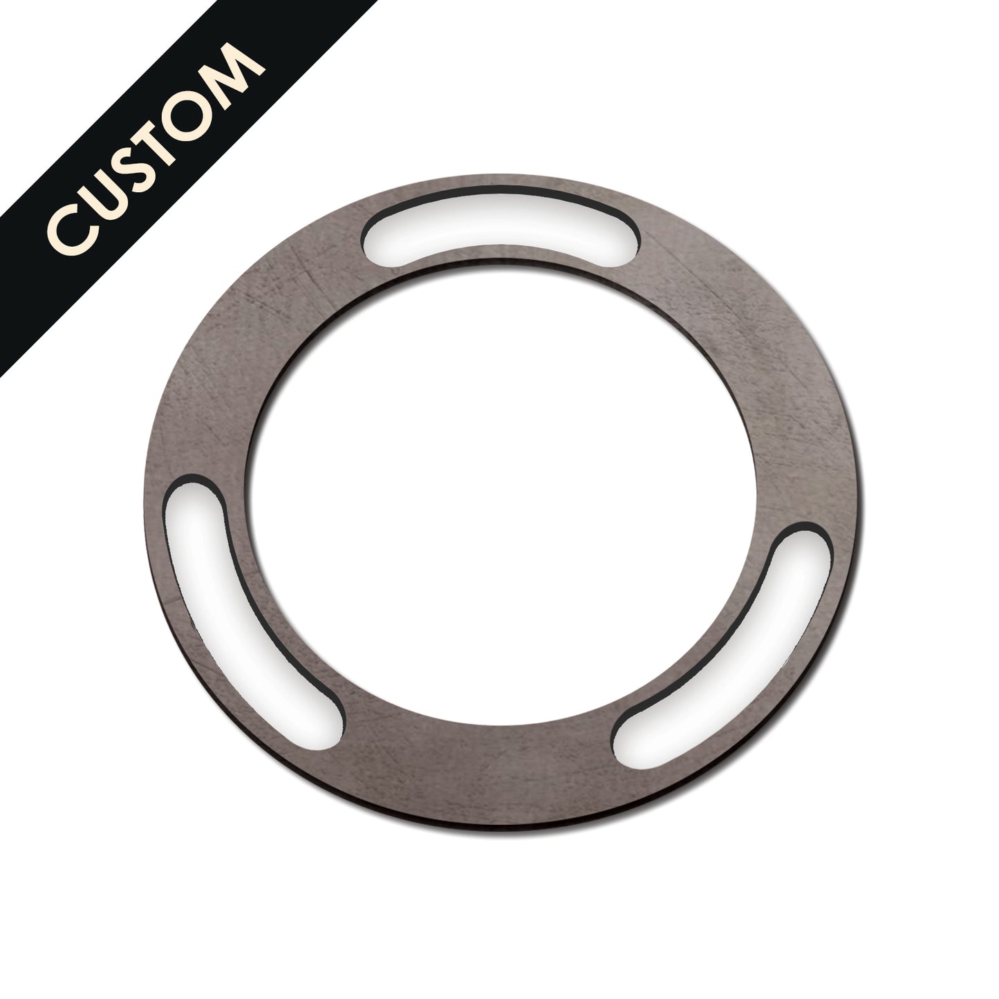 Mild Steel Custom Flange Arc Slots and Inner/Outer Diameter 1-10mm Thickness