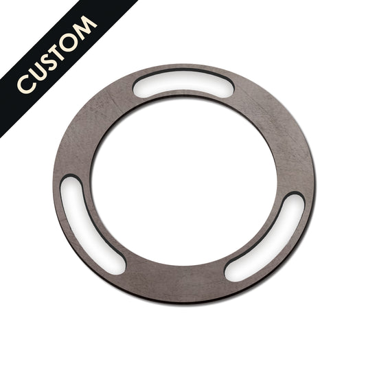 Mild Steel Custom Flange Arc Slots and Inner/Outer Diameter 1-10mm Thickness