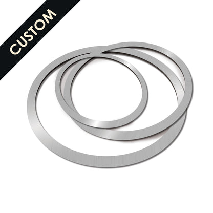 304 Stainless Steel Ring Disc with Custom Inner/Outer Diameter 0.8-5mm Thickness