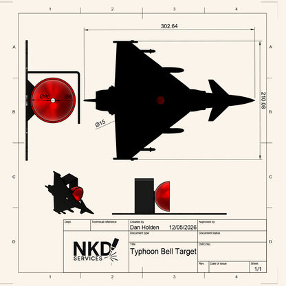 Air Pellet Target - Typhoon Bell / Sound Target