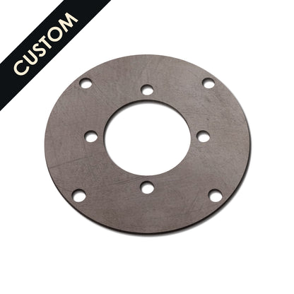 Mild Steel Flange Plate with Custom Double Hole PCD, OD and ID - 1-10mm Thickness